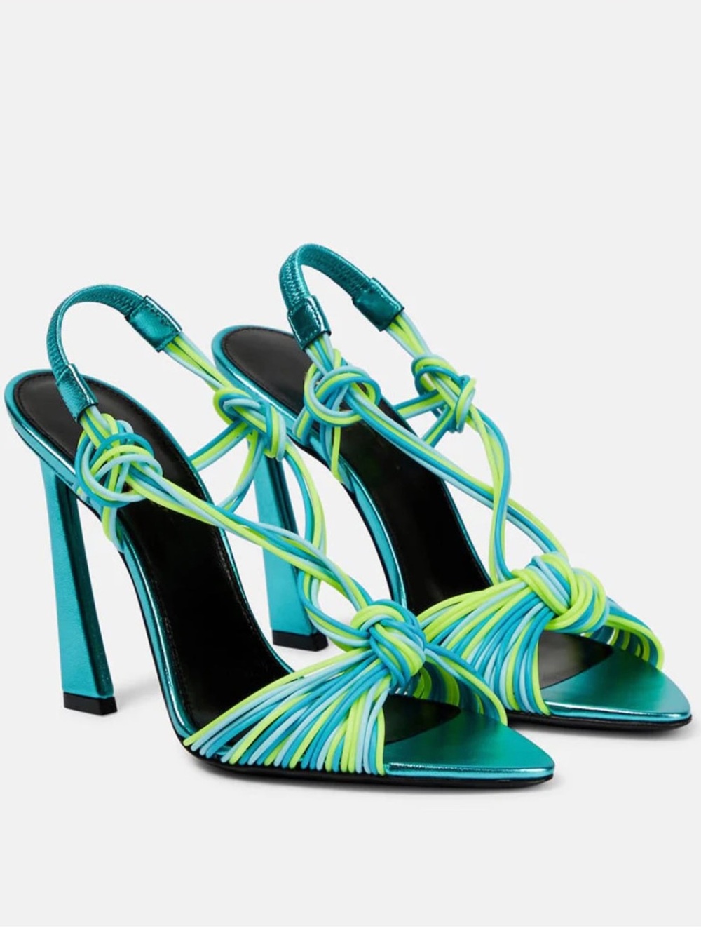 New Saint Laurent 120mm Gippy knot-detail sandals 39 $1,450